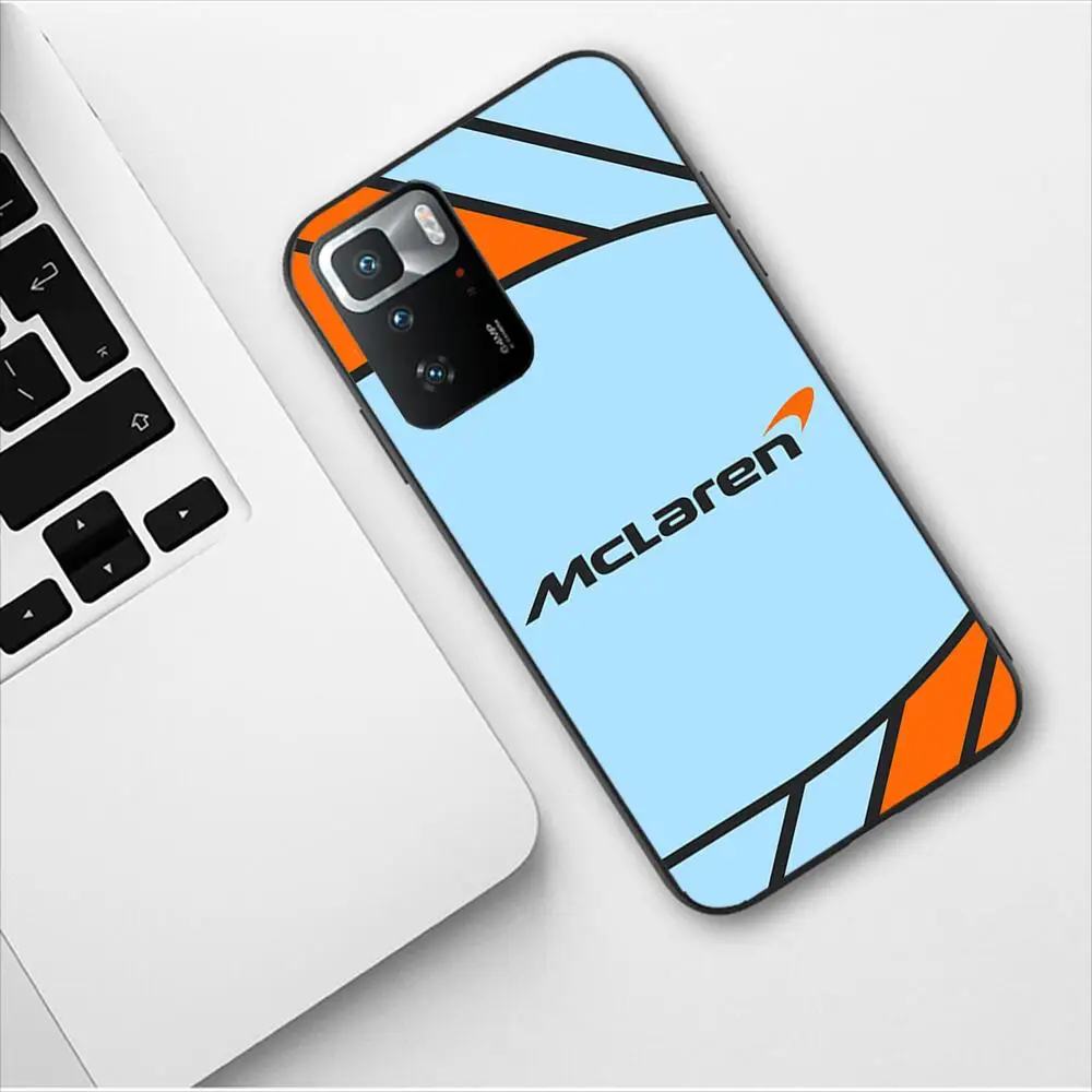 McLaren Luxury Car Logo Phone Case For Redmi 9 9A 7A 10 8A 10A 8 Note 11 10S 7 11S Plus POCO X3 Pro Luxury Design Fashion Cover