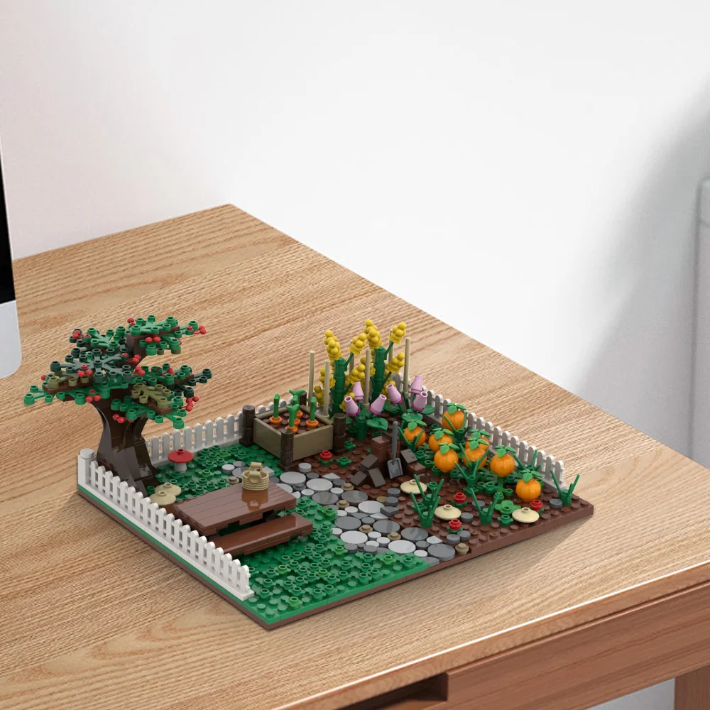 Строительные блоки для сада креативные строительные дзен мир сад бонсай дерево