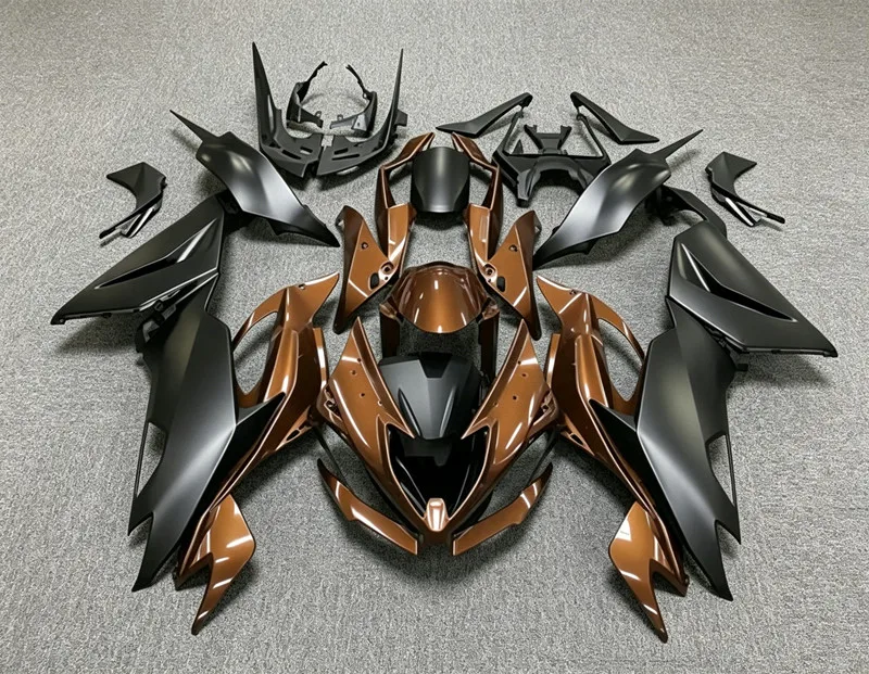 Фото Новый комплект обтекателей из ABS-пластика (4 шт.) для Kawasaki ZX6R 636 2019-2023 гг. – аксессуары для мотоциклов, возможность индивидуальной настройки. №3