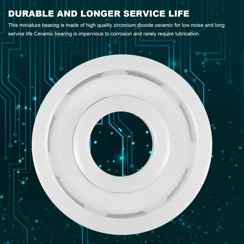 3X 608 Полный керамический подшипник Zro2 шарикоподшипник 8 мм x 22 7 из оксида циркония