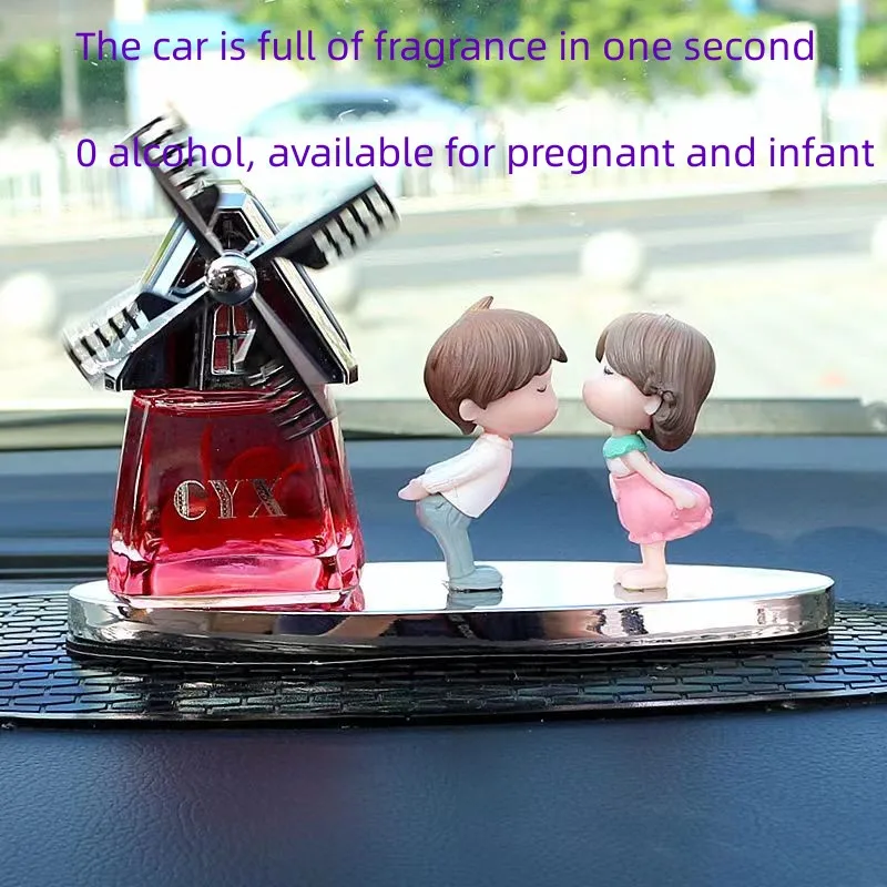 

Car solar perfume decoration creative couple car center console high-end rotary aromatherapy jewelry men and women