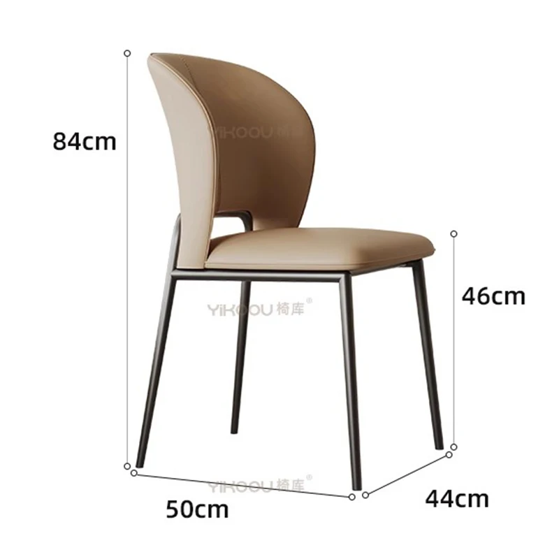 Итальянский минимализм обеденный стул современный простой дизайнерский