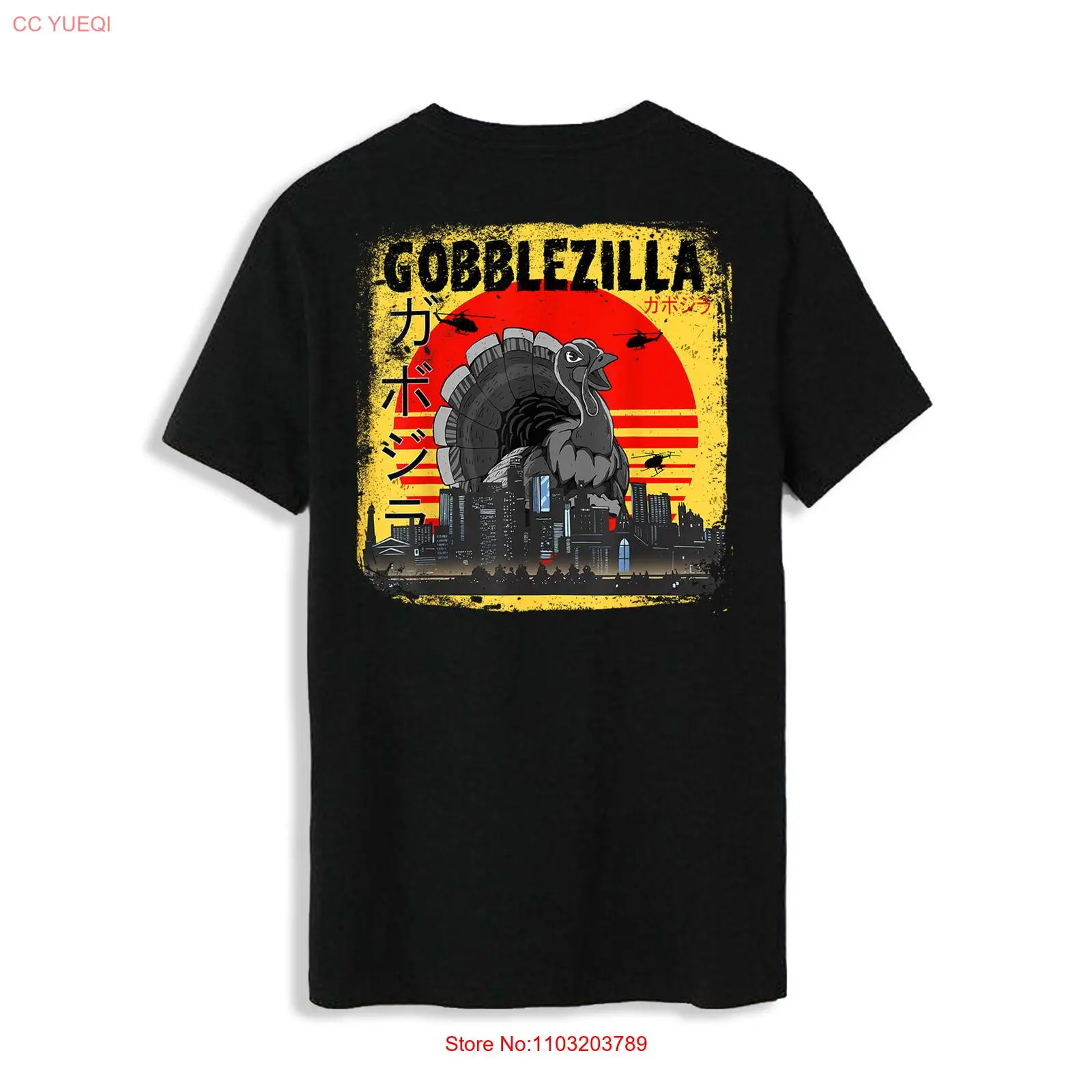 Футболка Gobblezilla на День Благодарения в Турции (8)