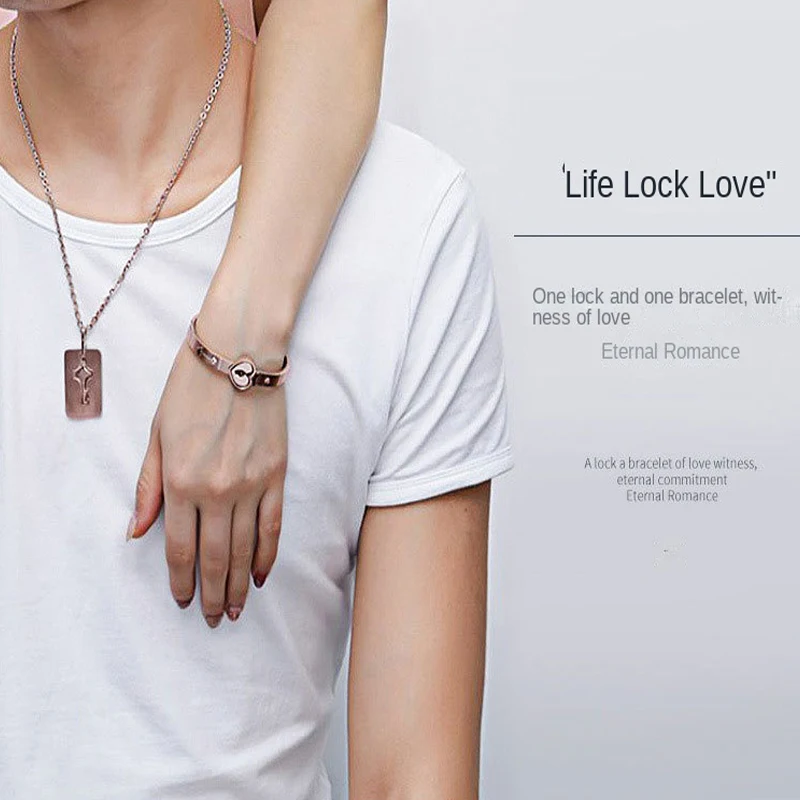 

2023 New Explosive Couple Bracelet Necklace Set, Lovers Fashion Personality Bracelet Necklace, the First Choice for Lovers