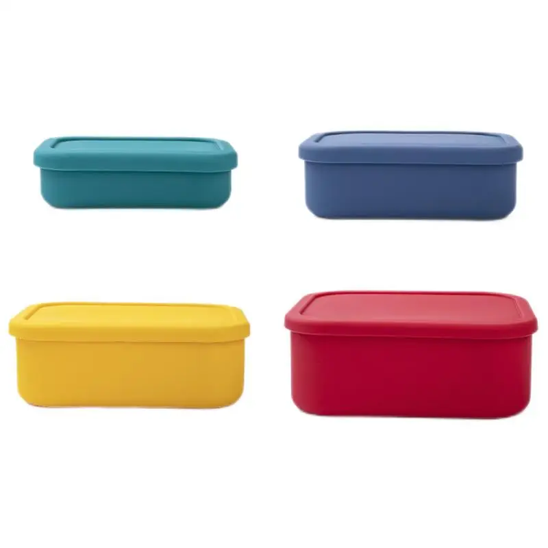 

Silicone Lunch Box Food Grade Crisper Microwave Special Heating Lunch Box Lunch Box Office Worker Student Silicone Lunch Box