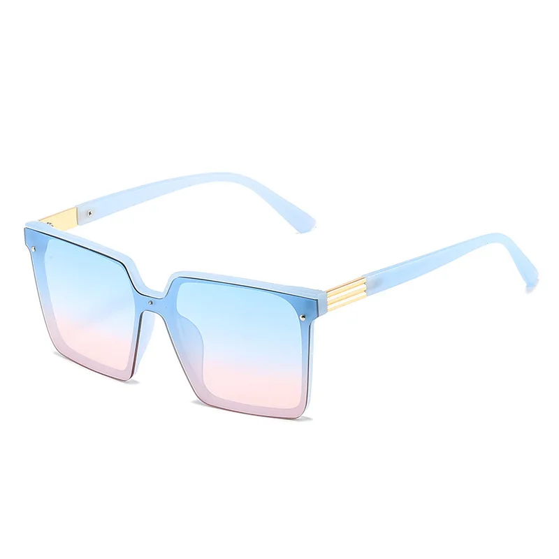 

Fashion Square Large Frame Candy Color Personality Sunglasses Ladies Personality Vintage Casual Sun Glasses Eyewear for Adult