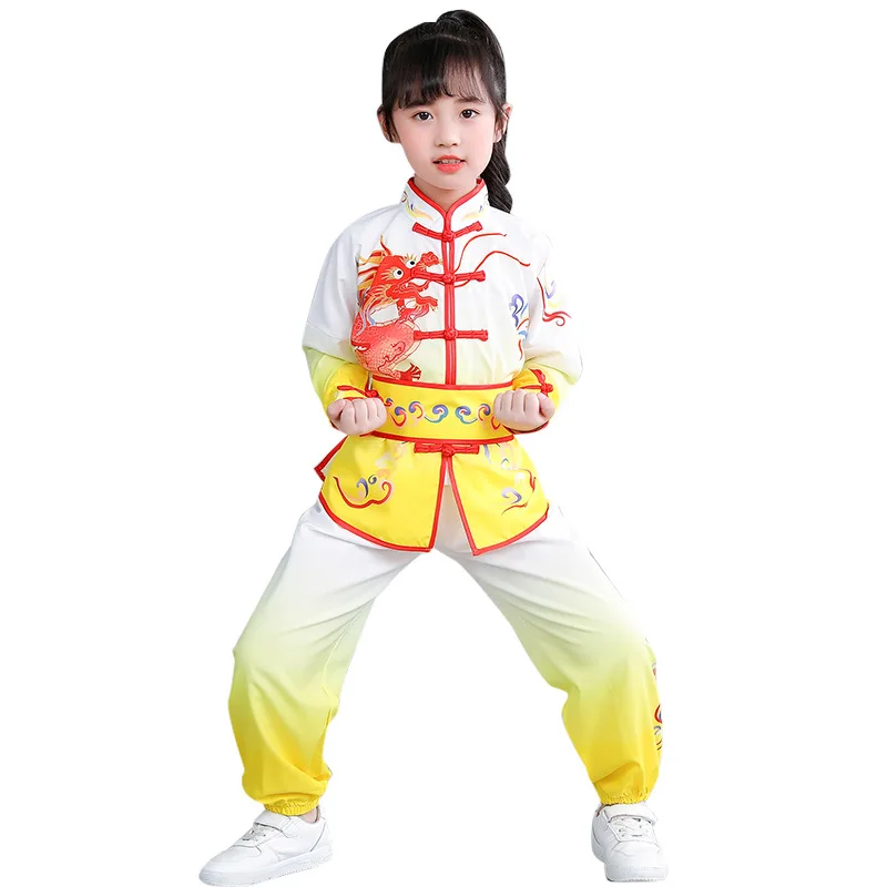 Комплект детской одежды в традиционном китайском стиле с вышивкой дракона