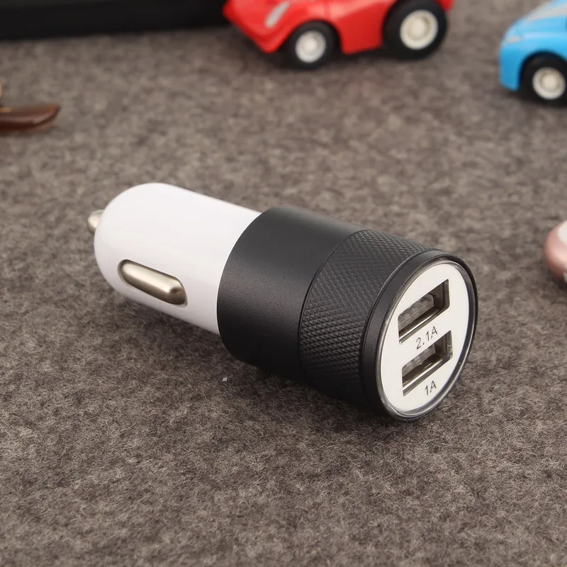 

NEW 1PC 2.1A Car Charger Dual USB Fast Charging QC Phone Charger Adapter For iPhone 11 Pro Max 6 7 8 Plus Xiaomi Redmi Huawei