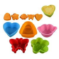 5pcsset cake cup silicone mold muffin chiffon cake baking tool mousse cake pudding pastry molds oven kitchen accessories
