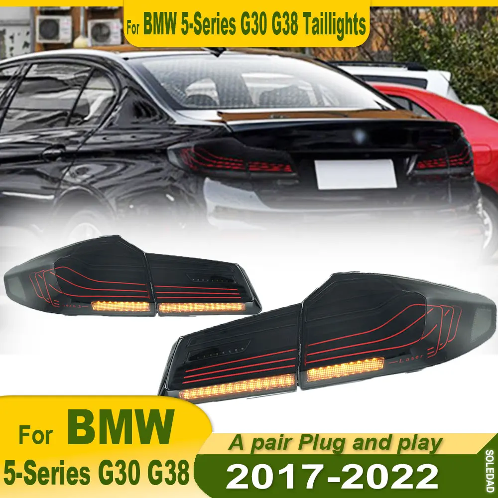 2 шт. RGB автомобильные фонари для BMW 5 серии G30 G38 2017-2022 задний фонарь светодиодный