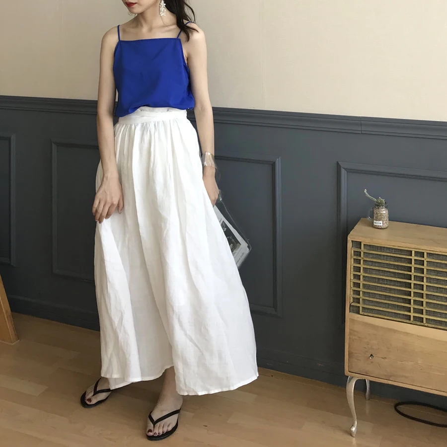 Yesroom Homemade Minimalist Easiest for Match Loose Chiffon off-Neck off-Shoulder Bottoming Shirt Camisole Women |