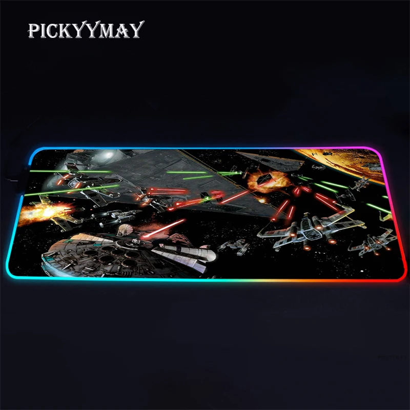wars rgb mouse pad 900x400mm rubber gaming mouse pad led laptop keyboard mat anti slip best choice mousepad xxl desk mat free global shipping