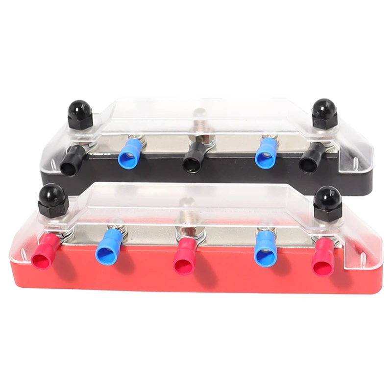 

M6 Busbar Box Board 150A 4 Terminals Current Busbar Cable Box Power Box Parts Accessories Suitable For RV Yacht Car