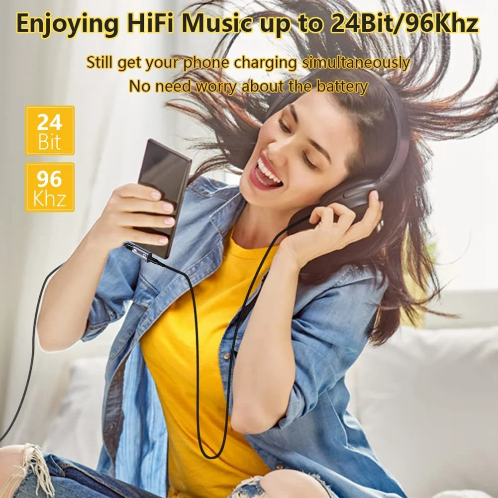 Адаптер-конвертер для наушников 2в1 адаптер USB C на 3 5 мм аудио и зарядки с быстрой