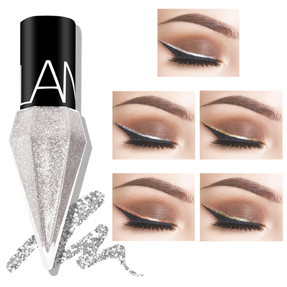 Eye Shadow Pearlescent Diamond Eye Shadow Liquid 5-color Sequins MakeUp Smooth Mini Fine Brush Eyeliner Shine And Head Wholesale 2 Eye Shadow Pearlescent Diamond Eye Shadow Liquid 5-color Sequins MakeUp Smooth Mini Fine Brush Eyeliner Shine And Head Wholesale 2