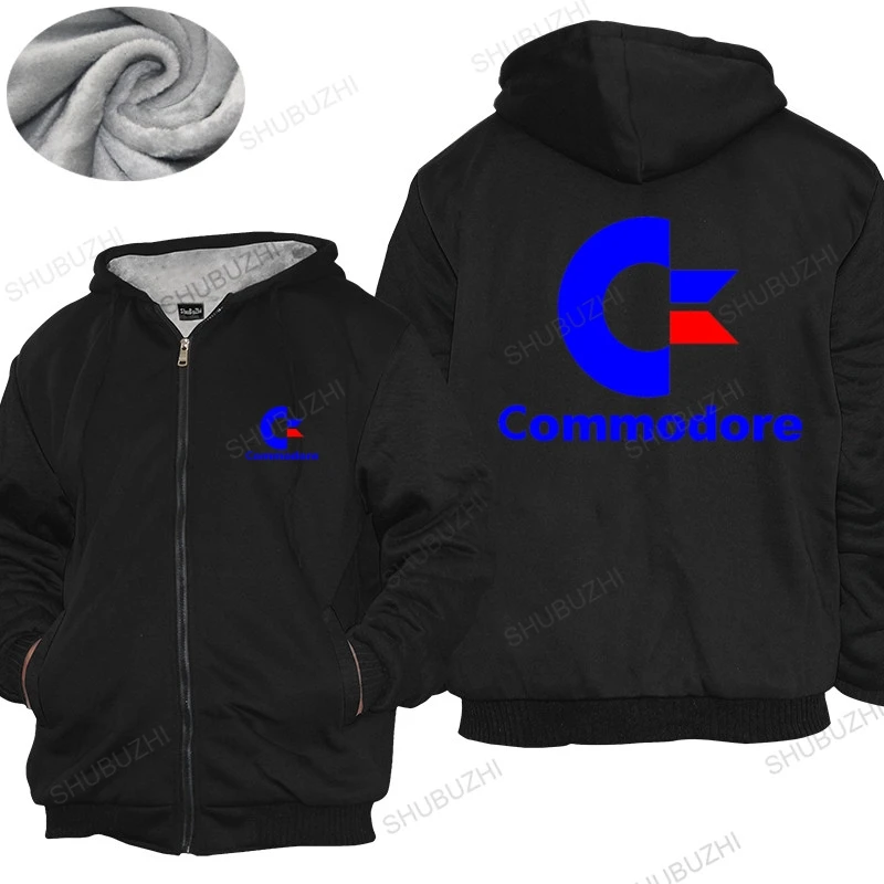 

New fashion thick hoody coat winter fashion men hoodies Commodore 64 warm coat Shubuzhi Brand Cotton thick hoody