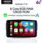 Carplay DSP IPS Android 11,0 8 ядер 8 ГБ + 128 ГБ Автомобильный dvd-плеер GPS RDS радио Wifi Bluetooth для Benz W203 W209 W463 W210 Vito Viano