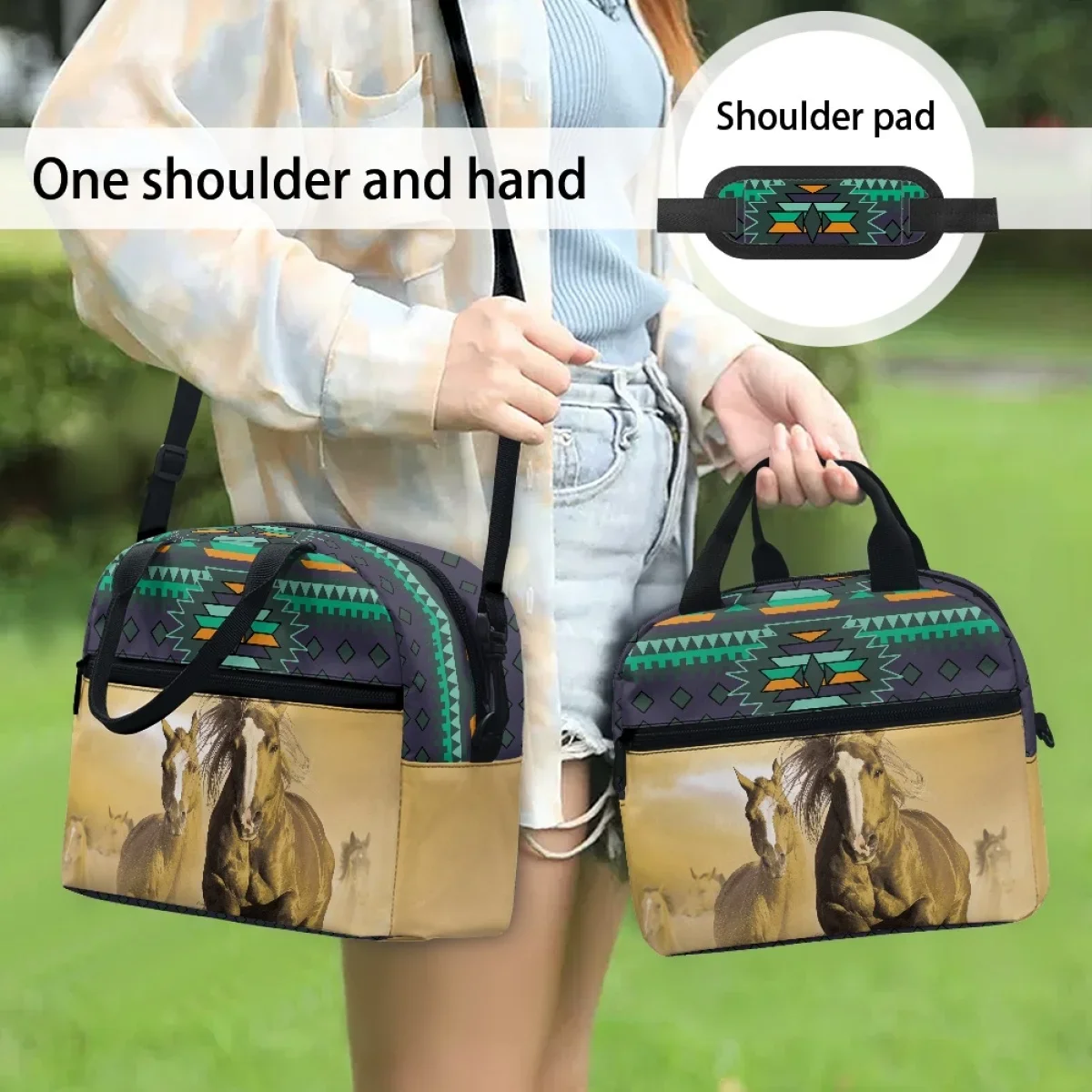 Портативная термосумка для холодильника в этническом стиле женская новая легкая