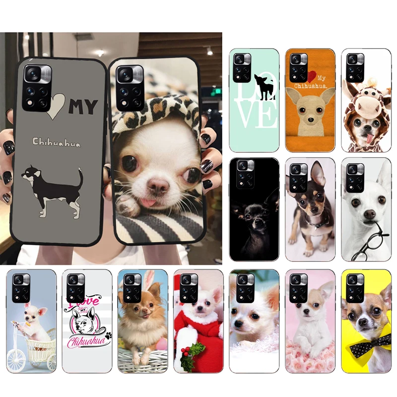 

Phone Case For Xiaomi Redmi Note 11 11S 11T Pro 10 9Pro Note9S 10S Redmi 10 9 10C 9C 9A 9T I Love My Chihuahua Dog