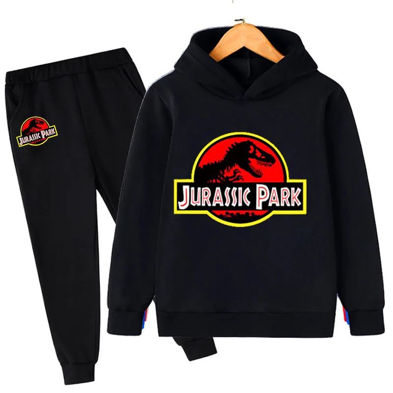 

Fashion Baby Boys Girls Jurassic World Dominion Clothes Sets Girl Clothing Set Kids Sports Dinosaur Sweatshirt Pants 2pcs Suit