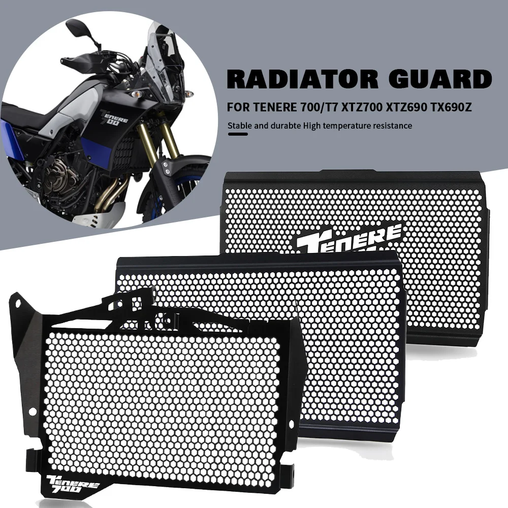 

Motorcycle Accessories CNC Radiator Grille Guard Cover For YAMAHA TENERE 700 T7 XTZ700 Rally 2019 2020 2021 2020 XTZ690 TX690Z