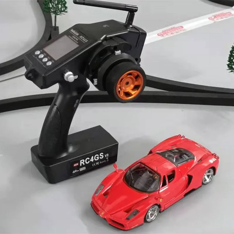 

Высокоуровневая конфигурация Mini-Q9 Профессиональный 1/24 RC мини дрейф автомобиль металлический серебристый каркас Enzo Ferrari Supercars RTR RC Drift Cars