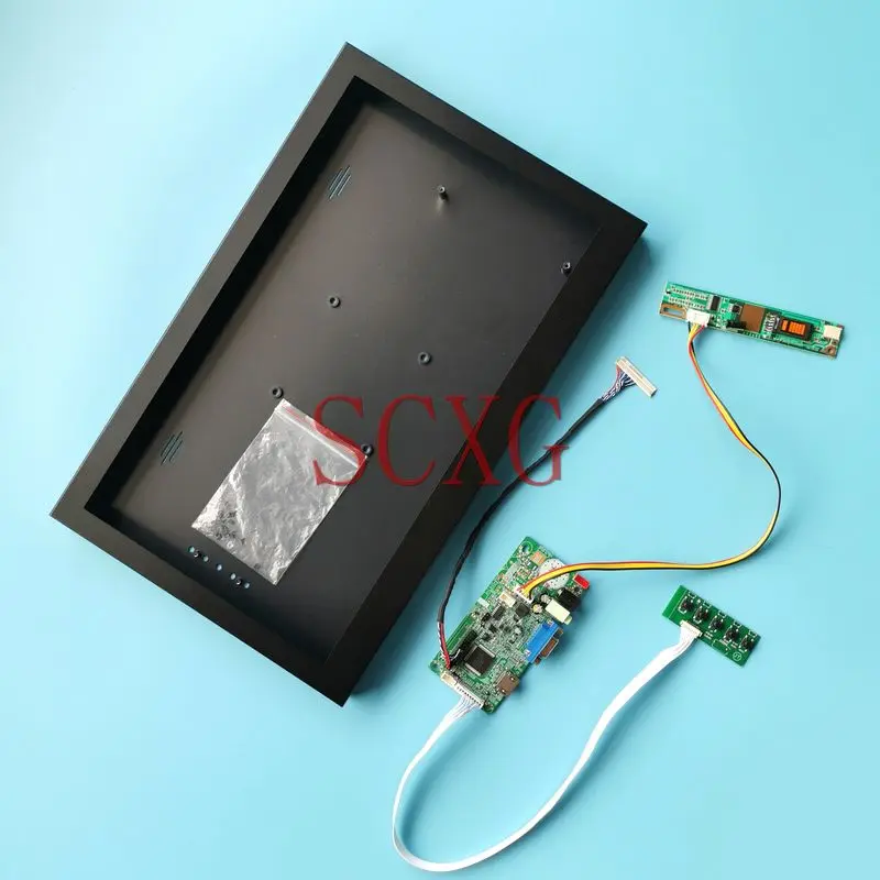 

Fit B154EW02 B154EW08 B154EW04 B154EW01 30-Pin LVDS 1280*800 1CCFL 15.4" DIY Kit LCD Monitor Metal Case+58C Controller Board