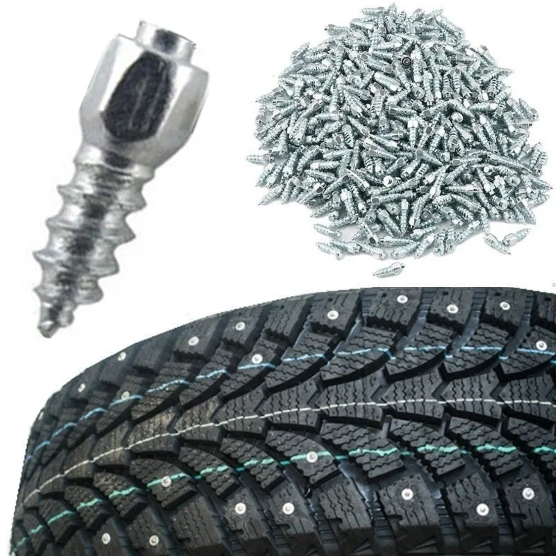 Universal Car Tire Studs Anti-Slip Screws Nails Auto Motorcycle Bike Truck Off-road Tyre Anti-ice Spikes Snow Sole Tire Cleats