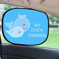 car accessories 2pcs car side window sunshade cartoon patterned auto sun shades protector foldable car cover for baby child kids