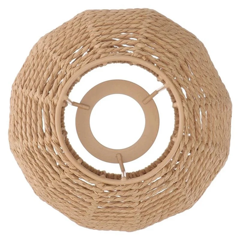 

2X Home Lighting Rattan Lamp Cover Handmade Woven Chandelier Retro Lampshade Homestay Lampshade Decorative Chandelier