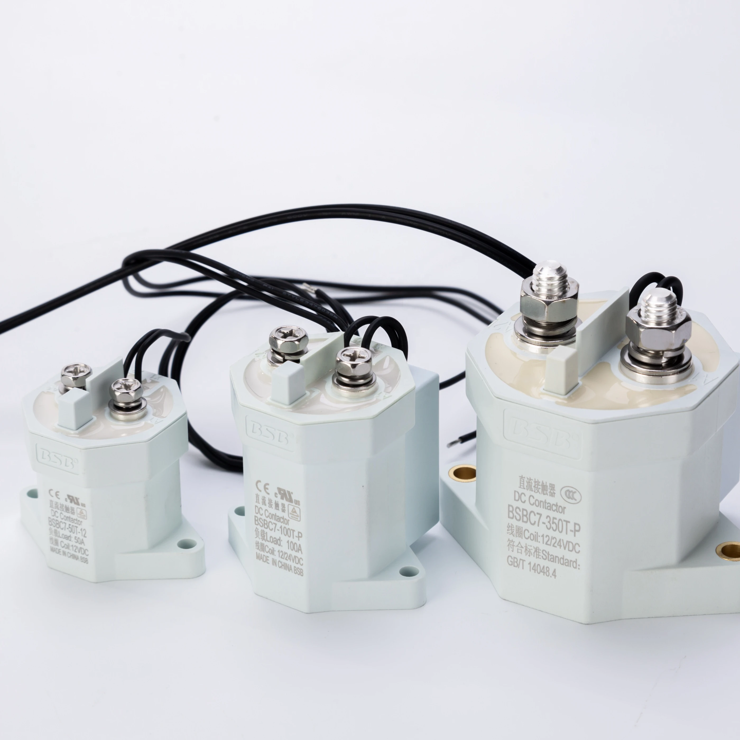 BSB Высоковольтный ток 1000 В Катушка 12 24 Высокий 500 А Контакторное реле постоянного