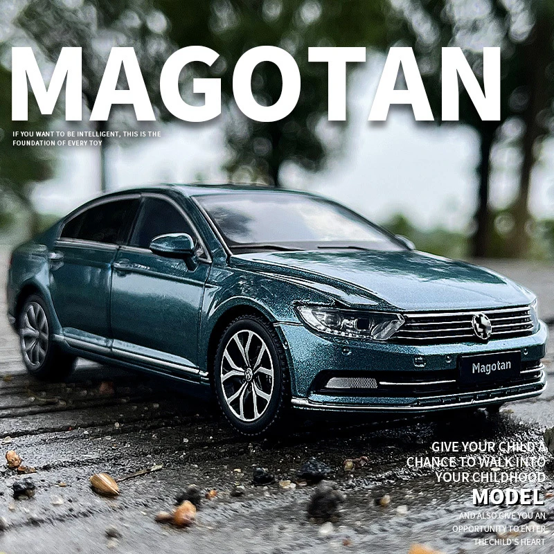 

Модель автомобиля Volkswagen Magotan Passat, литой автомобиль из сплава, игрушечная машинка, с подсветкой и звуком, подарок для мальчиков, 1:32