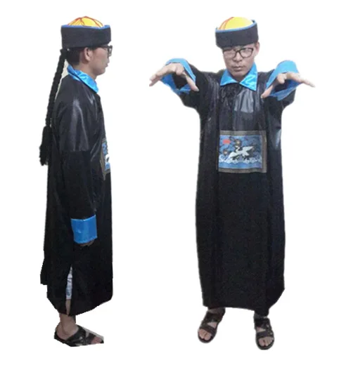 

Cosplay Halloween Adult Qing Dynasty Zombie Horror Ghost Clothes Official Clothes Death Clothing Huangshan Taoist Costume