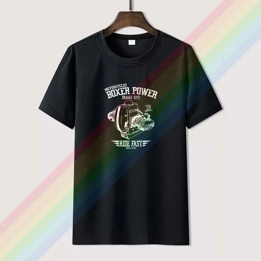 

R80 GS Aventure Boxer Style Engine Moto Summer T Shirt Clothes Popular Shirt Cotton Tees