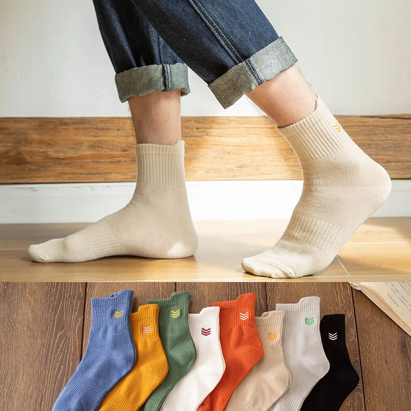 

10 пар, мужские хлопковые носки