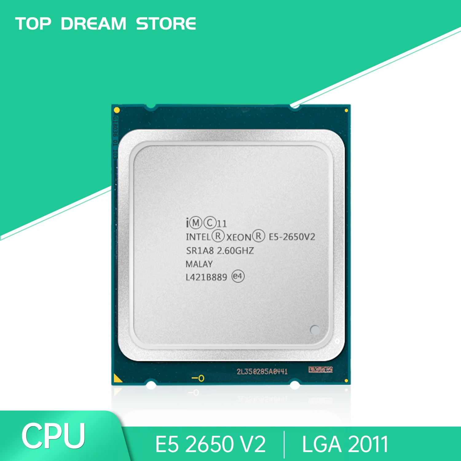 

Процессор Intel Xeon Φ V2 E5 2650 V2 CPU 2,6 GHZ LGA 2011 SR1A8 8-ядерный процессор для настольных компьютеров e5 2650V2