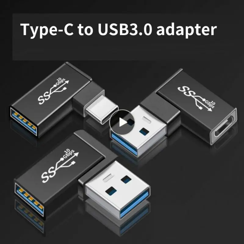 

Portable Fast Charging Usb C Female To Usb Male Data Converter 90 Degrees Otg Adapter Usbc Connector 10gbps 90 Degree Angle