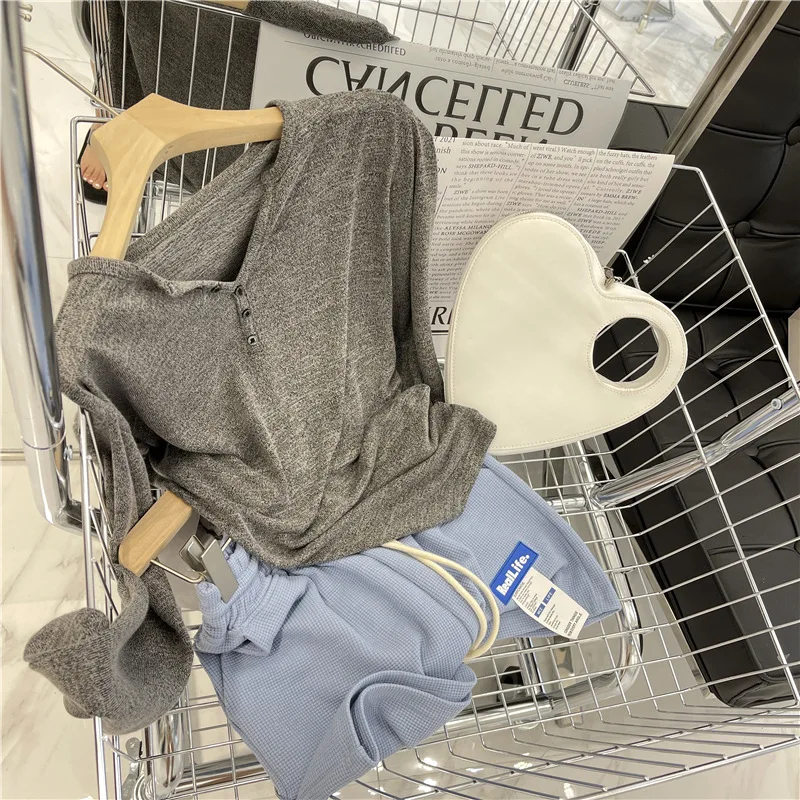 Women Shorts Summer Casual Thin Cotton Wide Leg Shorts Letter Print Drawstring All-match Sport Shorts Loose Female Bottoms 2023