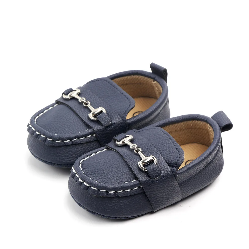 Newborn Baby Prewalker Girls Boys Casual Shoes Leather Non-Slip Soft-Sole Infant Toddler First Walkers 0-18M Baptism bebe