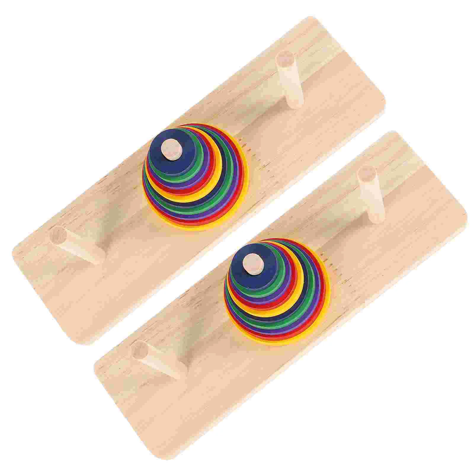 Игрушки Настольная игра Интеллектуальная деревянная Ханои башни Лу Бан