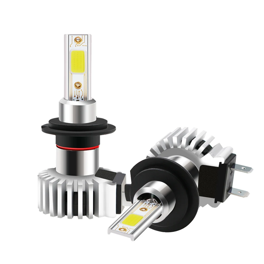 

2PCS H7 H4 H11 Led Car Headlights Bulbs 6000K 9005 Universal Mini Hi/Lo Lamps 12V Car Lights 12000LM For Motorcycle Headlight