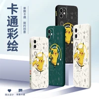 pikachu cartoon phone cases for iphone 13 12 11 pro max mini xr xs max 8 x 7 se 2022 back cover