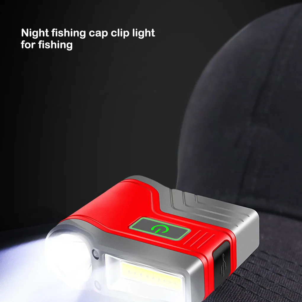 

Portable Headlight Camping Hiking Traveling Headlamp Rechargeable Flashlight Running Jogging Hat Torch Outdoor Equipment Grey