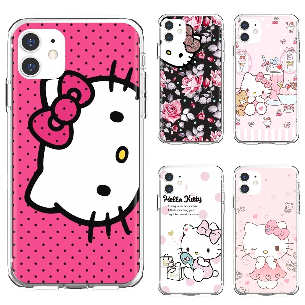 Прозрачный чехол из ТПУ для Samsung Galaxy Note 3 4 5 8 9 S3 S4 S5 Mini S6 S7 Edge S8 S9 S10 Plus Naughty-Hello-Kitty |