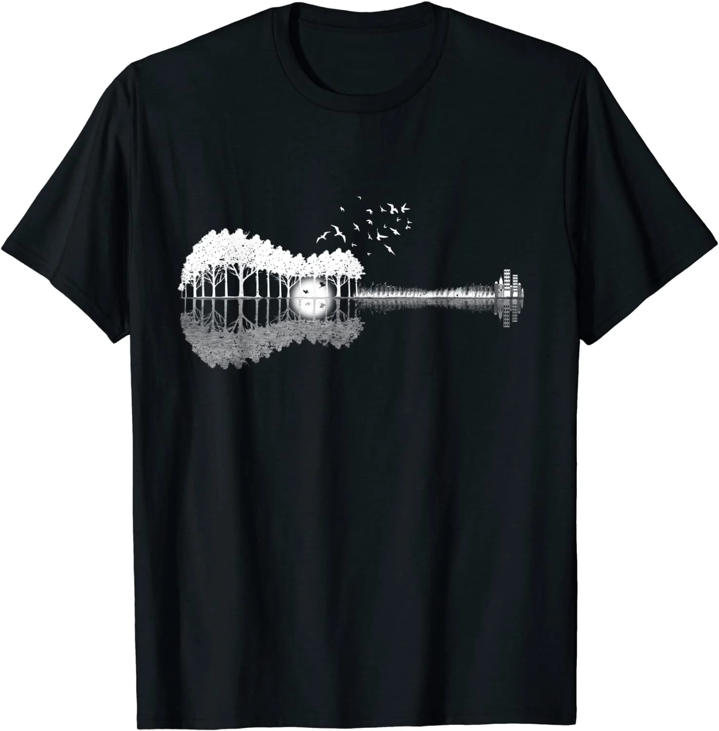 

Guitar Lake Shadow Love Guitar Musician T-Shirt