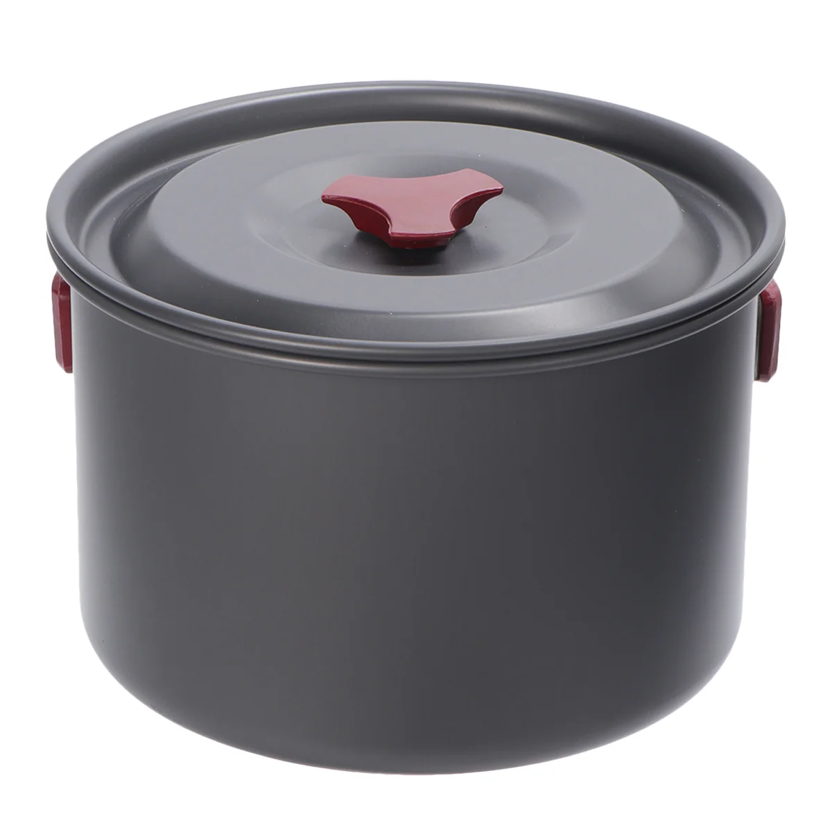 

1pcs Outdoor Cooking Pot Aluminium Alloy Pot Set Outdoor Camping Cooker Single Pot Outdoor Cooking Tool Supplies (Grey)