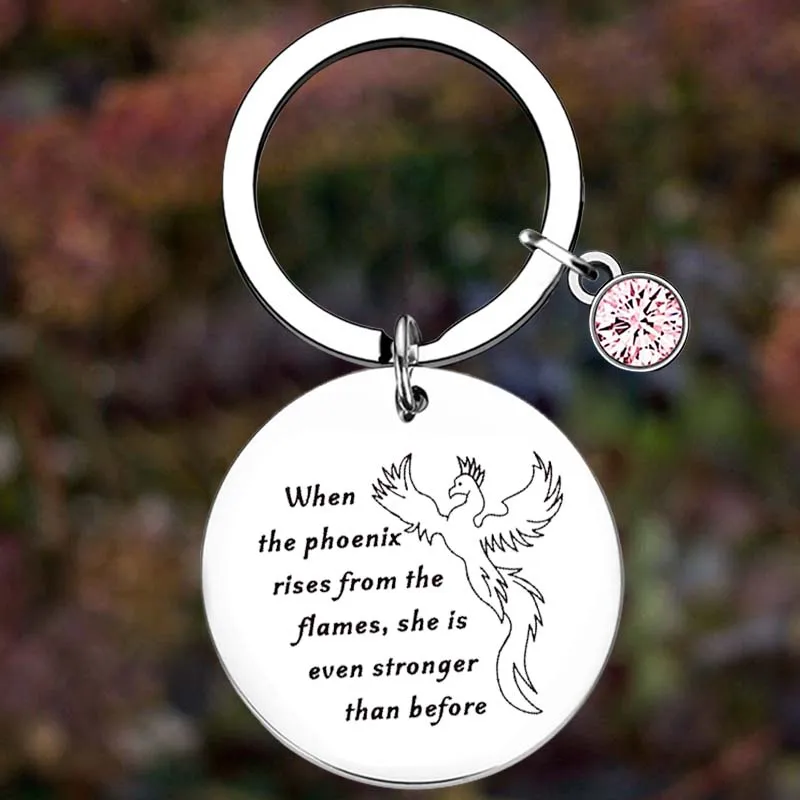 Металлическая подвеска в виде брелока в виде феникса