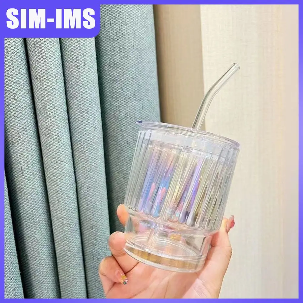 

Resistant Beer Cup Apan And South Korea High Value Cup 1pcs Coffee Cup Water Accessories Colorful Laser Water Cup Glass Milk Cup