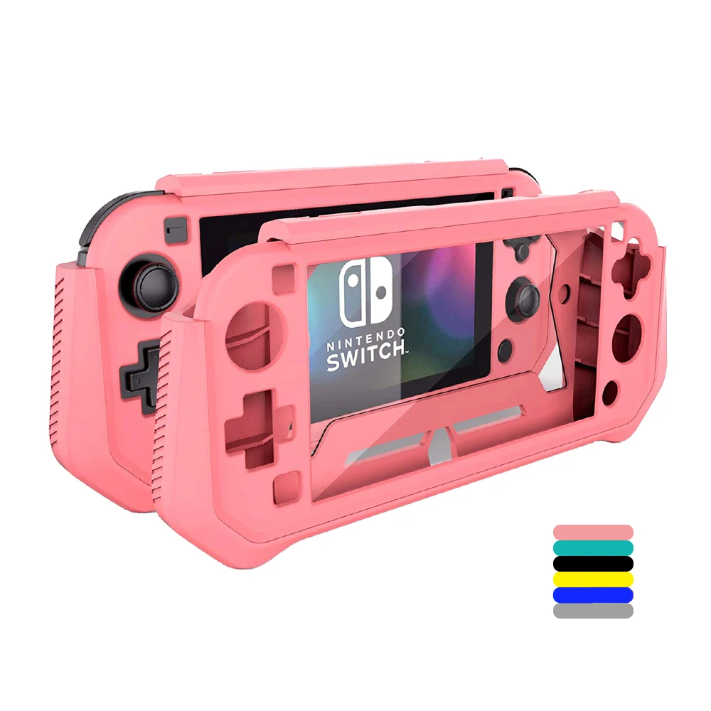 

ТПУ эргономичный чехол, совместимый с Nintendo Switch Lite, полностью защитный чехол, Встроенный протектор экрана