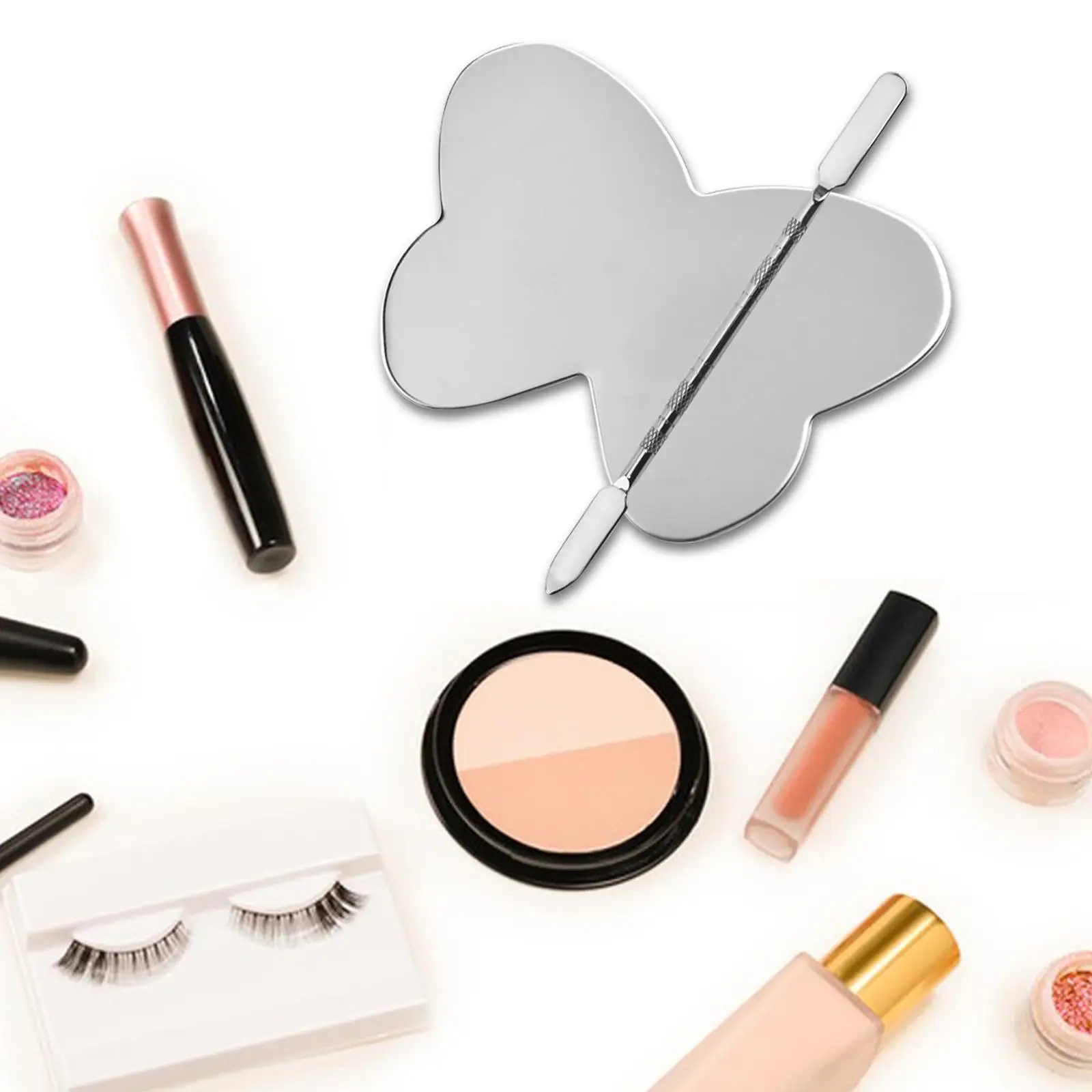 5X палитра для макияжа с кольцом пальцев Женская косметическая Палитра